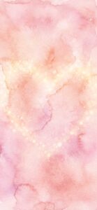 水彩風のピンクの待ち受け、背景
