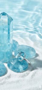 現状打破・浄化の「ポイント（結晶）」アクアマリンの強力待ち受け