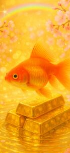 金魚の金運が上がる待ち受け