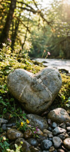 ハートの石で恋が叶う待ち受け