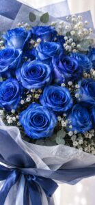青い薔薇・ブルーローズの待ち受け効果