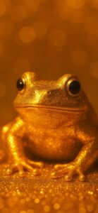 金のカエルの携帯待ち受けで運気アップ