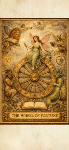 【2026年開運強運最強運気が上がる待ち受け画像】タロット「魔術師」と「運命の輪」