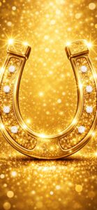 金運が上がる馬蹄の待ち受け、壁紙