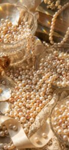 パール真珠で愛を引き寄せる待ち受け、背景画像