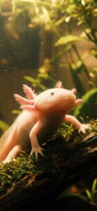 幸運を呼ぶ・幸せを呼ぶウーパールーパーの待ち受け画像