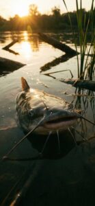 幸運、幸せを呼ぶ待ち受け、ライン背景ナマズ