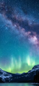 星空とオーロラの待ち受けで浄化・不運を断ち切る