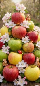 りんごで運気が上がる待ち受け、壁紙、背景画像