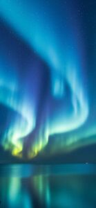 仕事運が上がる、職場で人気者になれる、職場で好かれるオーロラの画像、ラインの背景画像