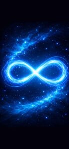 青の無限大で仕事がうまくいく、仕事運が上がる待ち受け画像、ラインの背景画像