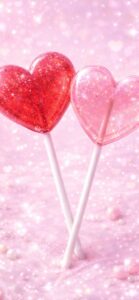 恋愛運を上げるハートのロリポップキャンディの待ち受け