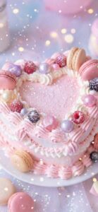 恋愛運を上げるハートケーキの待ち受け