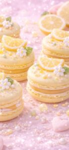 恋愛運と金運を上げるレモンマカロンの待ち受け