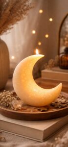 ハーフムーンキャンドルの待ち受け背景画像