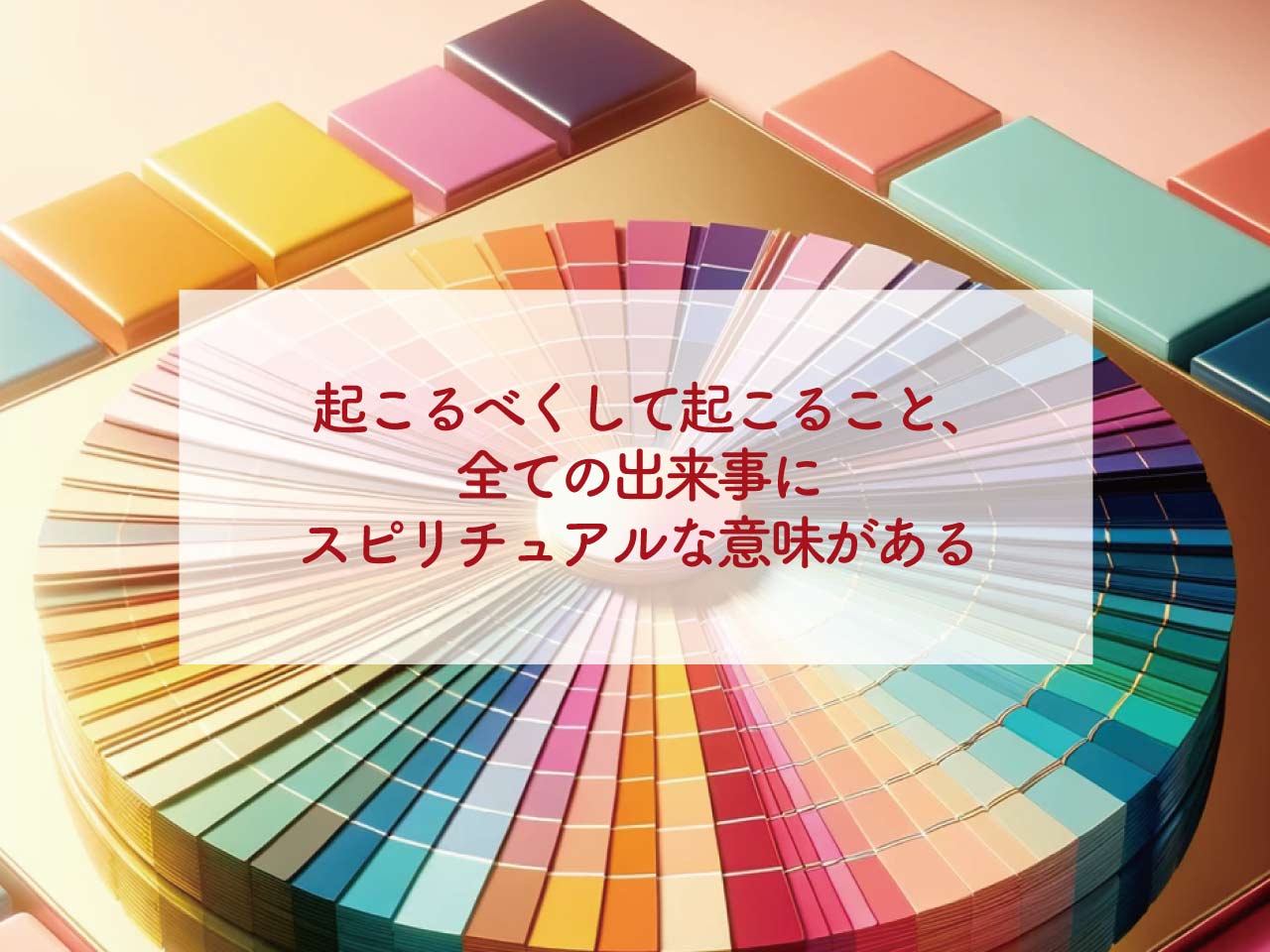 起こるべくして起こること、全ての出来事にスピリチュアルな意味がある