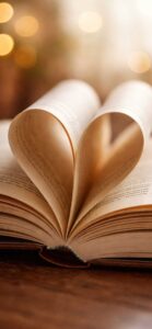 好きな人から連絡がくる本でハートの背景画像、待ち受け 